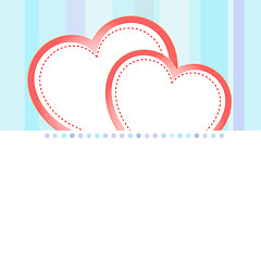 Image showing valentine love heart romantic birthday background