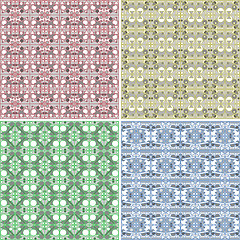 Image showing Seamless Colorful background Collection - vintage tile