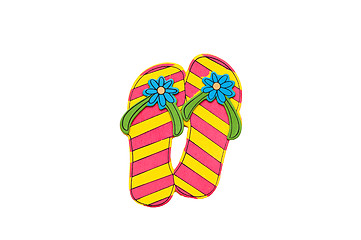 Image showing Flip flops isolated on white