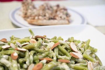 Image showing Green bean salad