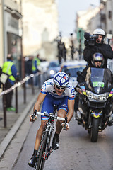 Image showing Paris- Nice Cycling Race Action