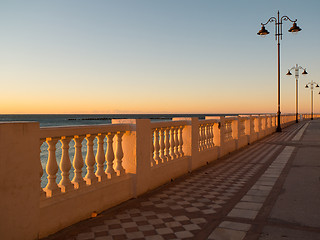 Image showing On the beach in Malaga