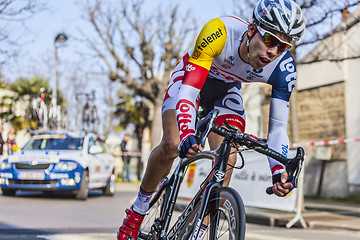 Image showing The Cylist Debusschere Jens- Paris Nice 2013 Prologue in Houille