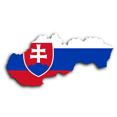 Image showing Map of Slovakia