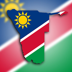 Image showing Map of Namibia