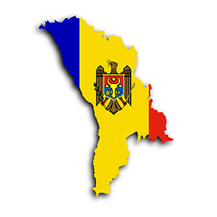 Image showing Map of Moldova