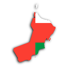 Image showing Map of Oman