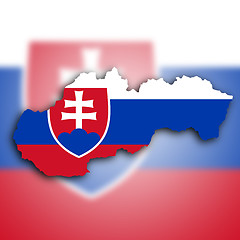 Image showing Map of Slovakia