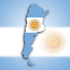 Image showing Map of Argentina