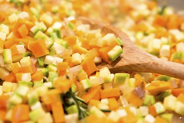 Image showing Chopped vegetables