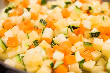 Image showing Chopped vegetables