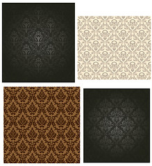 Image showing damask seamless vector