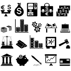 Image showing Financial icon set