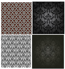 Image showing damask seamless vector