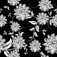 Image showing Seamless floral pattern