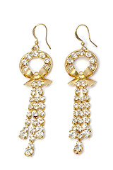 Image showing Beautiful fashion earrings