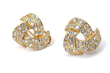 Image showing Beautiful fashion earrings 