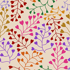 Image showing Floral seamless pattern.