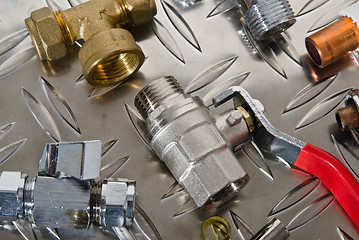 Image showing Plumbing Kit on a metal surface