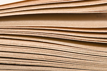 Image showing pile of old books, close-up 