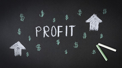 Image showing Profit Chalk illustration