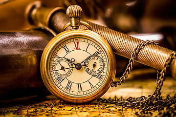 Image showing Antique pocket watch.