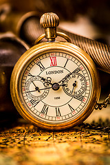 Image showing Antique pocket watch.