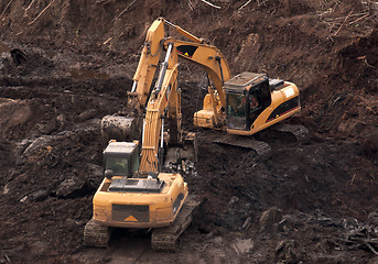 Image showing Excavators.