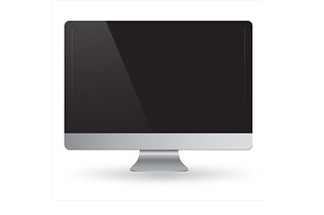 Image showing Computer display isolated on white