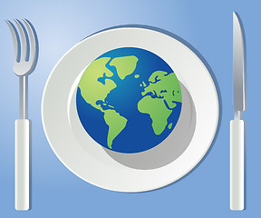 Image showing World on your plate