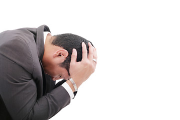 Image showing Depressed business man 