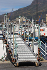 Image showing boat ladder