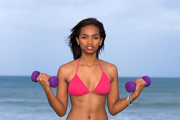 Image showing Beach Fitness