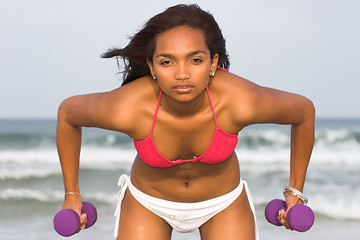 Image showing Beach Fitness