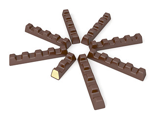 Image showing Milk chocolate bars