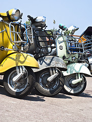 Image showing Old Vespa scooter