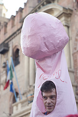 Image showing Participants at gay pride 2012 of Bologna