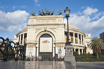 Image showing The Politeama Garibaldi theater in Palermo