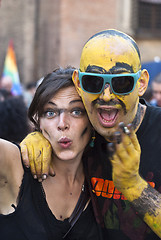 Image showing Participants at gay pride 2012 of Bologna