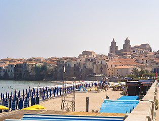Image showing Beach of Cefalu.Sicily
