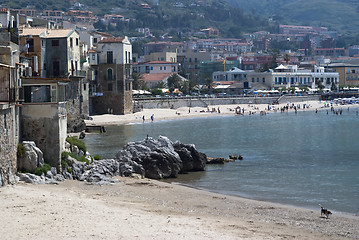 Image showing Beach of Cefalu.Sicily