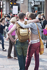 Image showing Participants at gay pride 2012 of Bologna