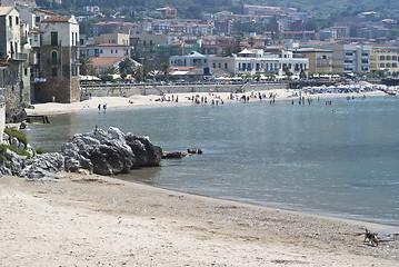 Image showing Beach of Cefalu.Sicily