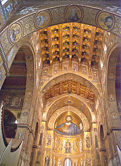 Image showing Cathedral of Monreale. Golden Mosaics. Sicily