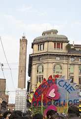 Image showing Participants at gay pride 2012 of Bologna