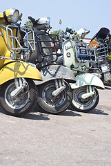 Image showing Old Vespa scooter