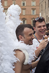 Image showing Participants at gay pride 2012 of Bologna