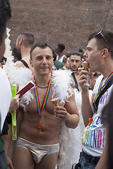 Image showing Participants at gay pride 2012 of Bologna