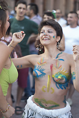 Image showing Participants at gay pride 2012 of Bologna