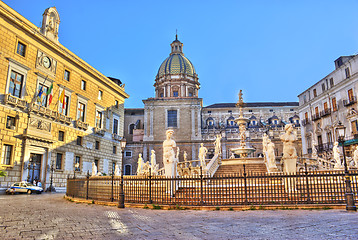 Image showing square shame in Palermo hdr